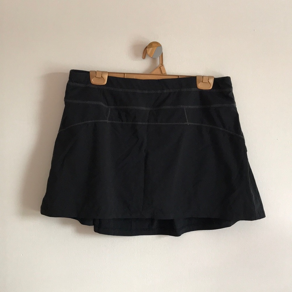 Athleta Black Pleated Tennis Skort